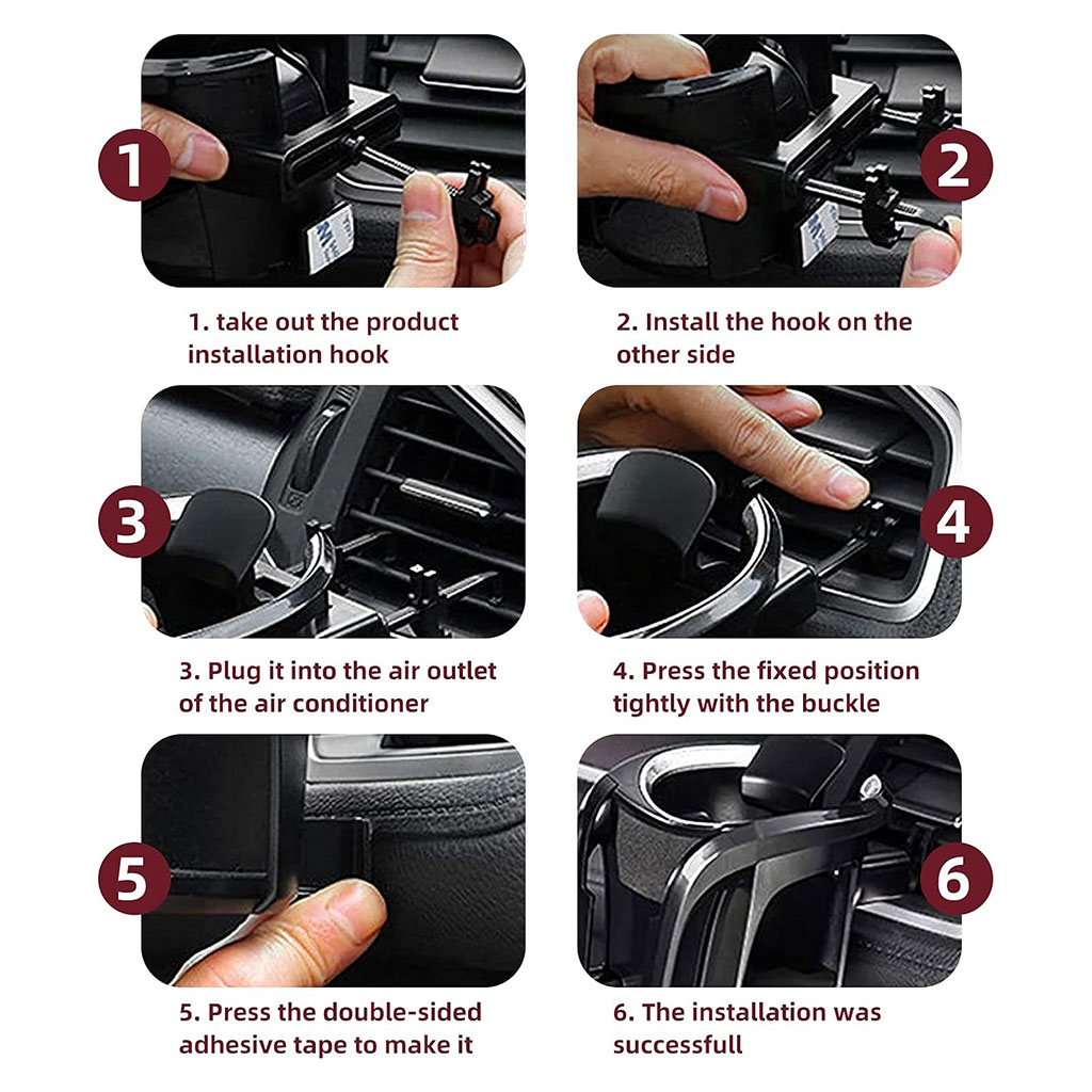 حامل هواتف ومشروبات في السيارة - الصورة 4