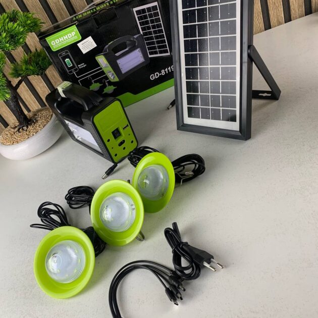 طقم مصباح يعمل بالطاقة الشمسية