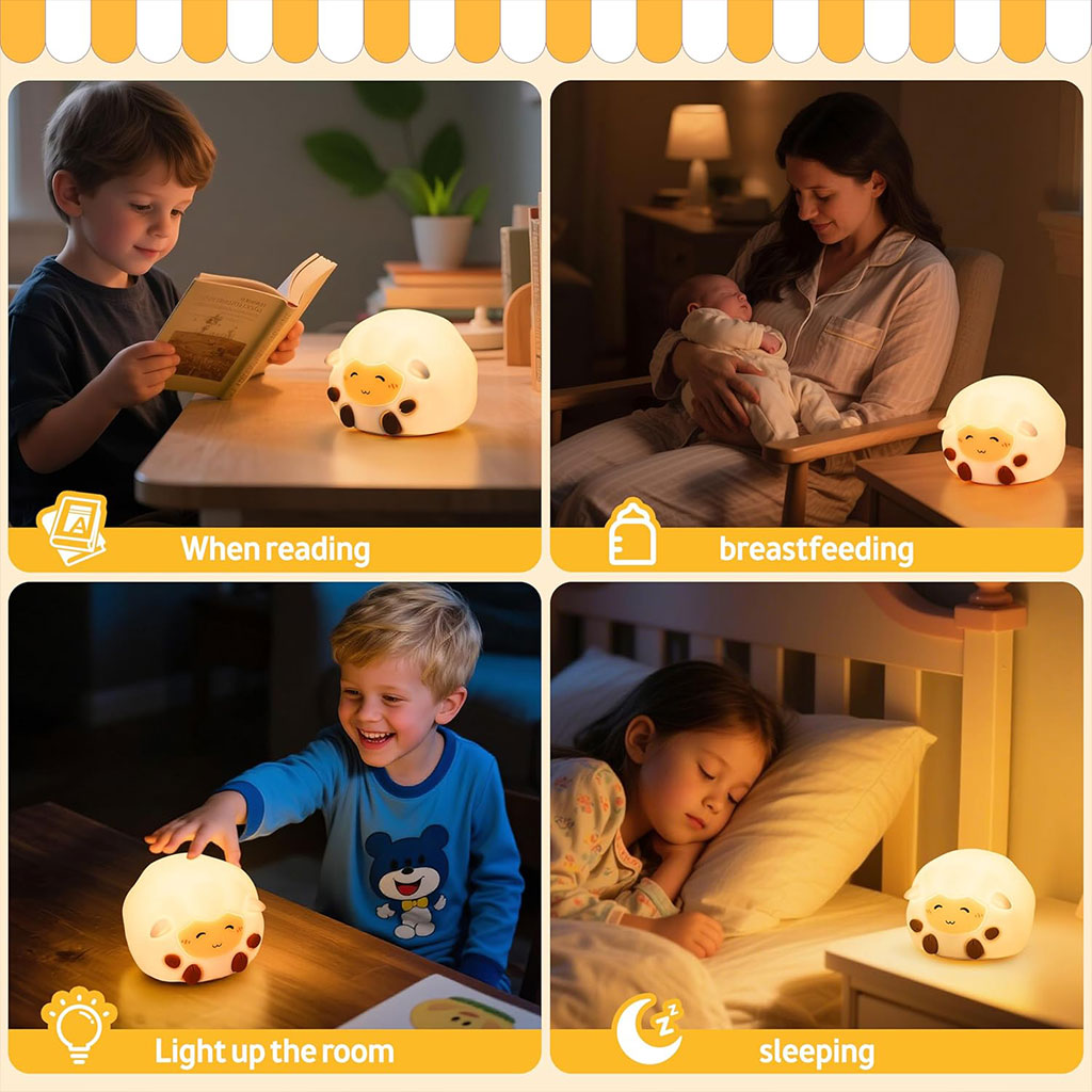 مصباح سيليكون لغرف الأطفال