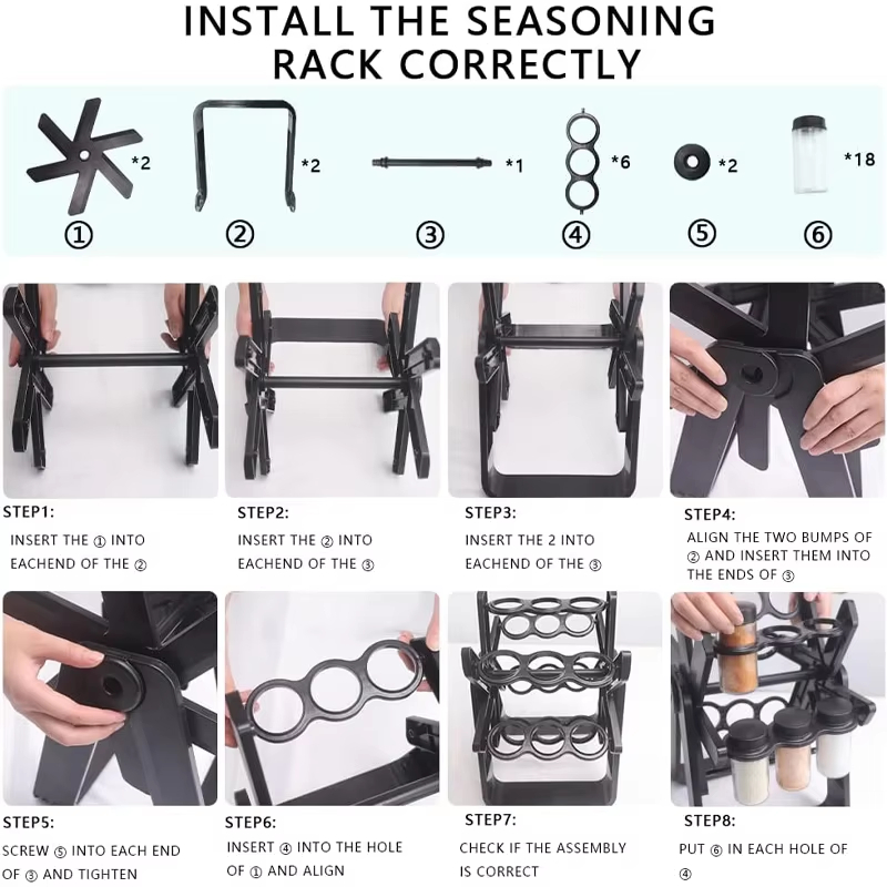 منظم مطبخ دوار - الصورة 6