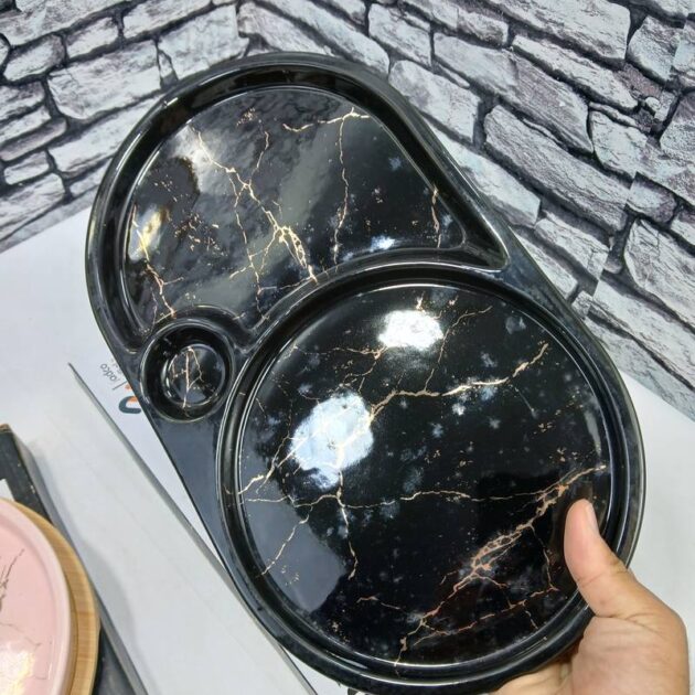 Assiette Céramique Noir