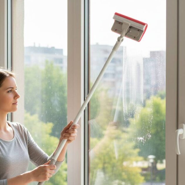 ممسحة الزجاج برأس